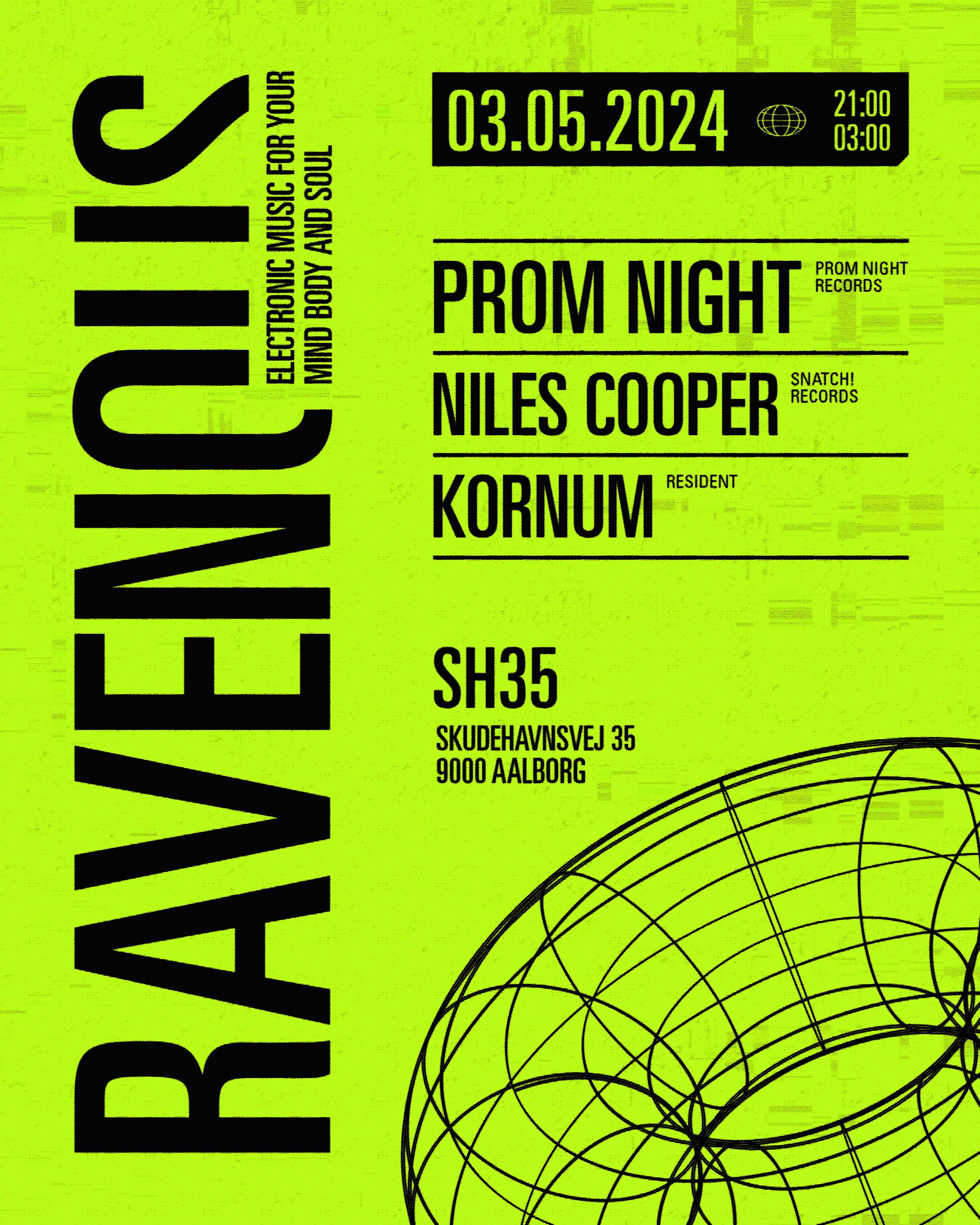 Ravenous: Prom Night / Niles Copper / Kornum - フライヤー表