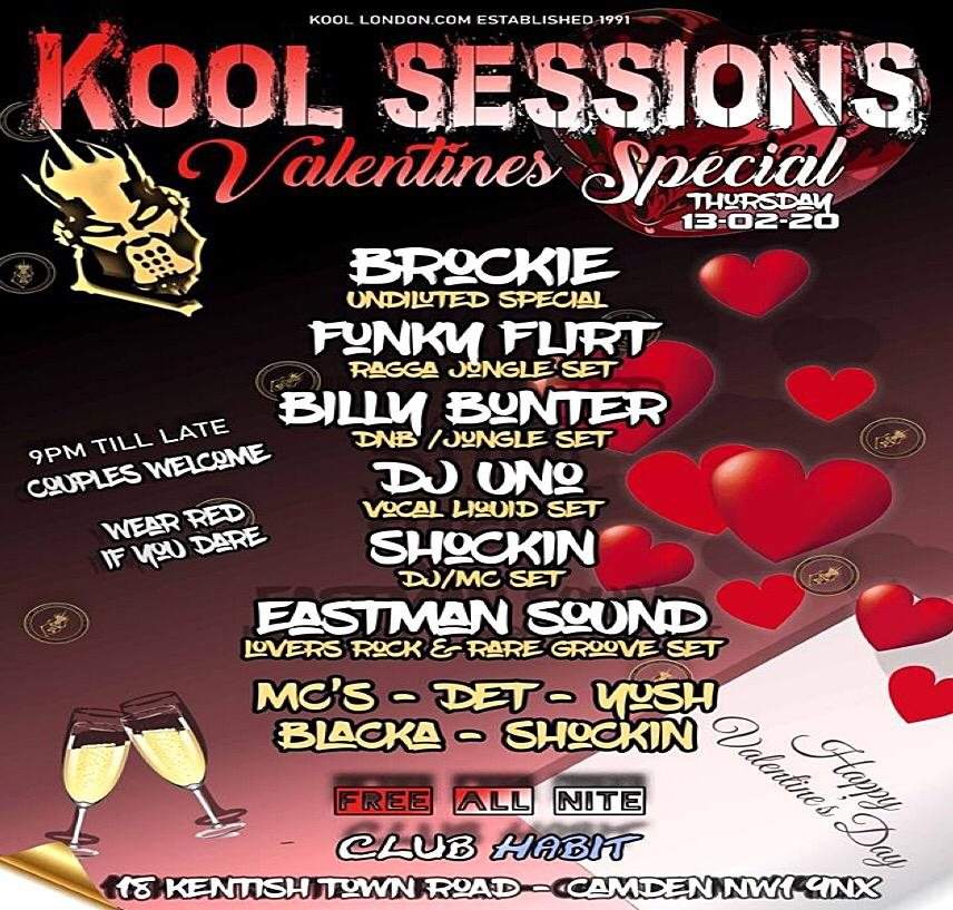 Kool Sessions // Valentines Special - フライヤー裏