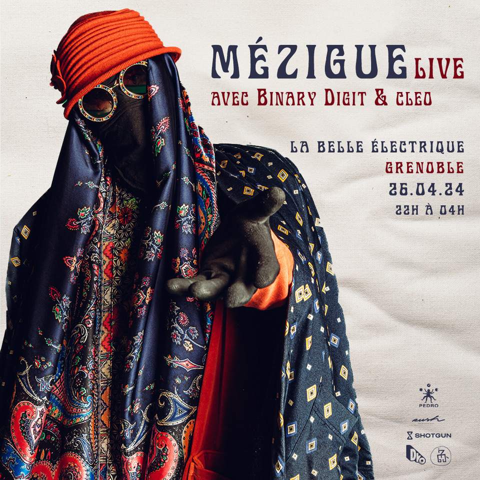 Mézigue live a/v + Binary Digit + cleo - フライヤー表