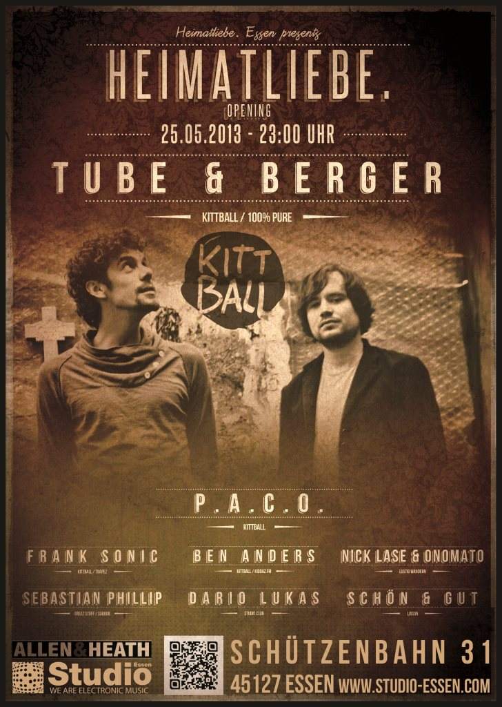 Heimatliebe. Opening Pres. Kittball Showcase mit Tube & Berger - Página frontal