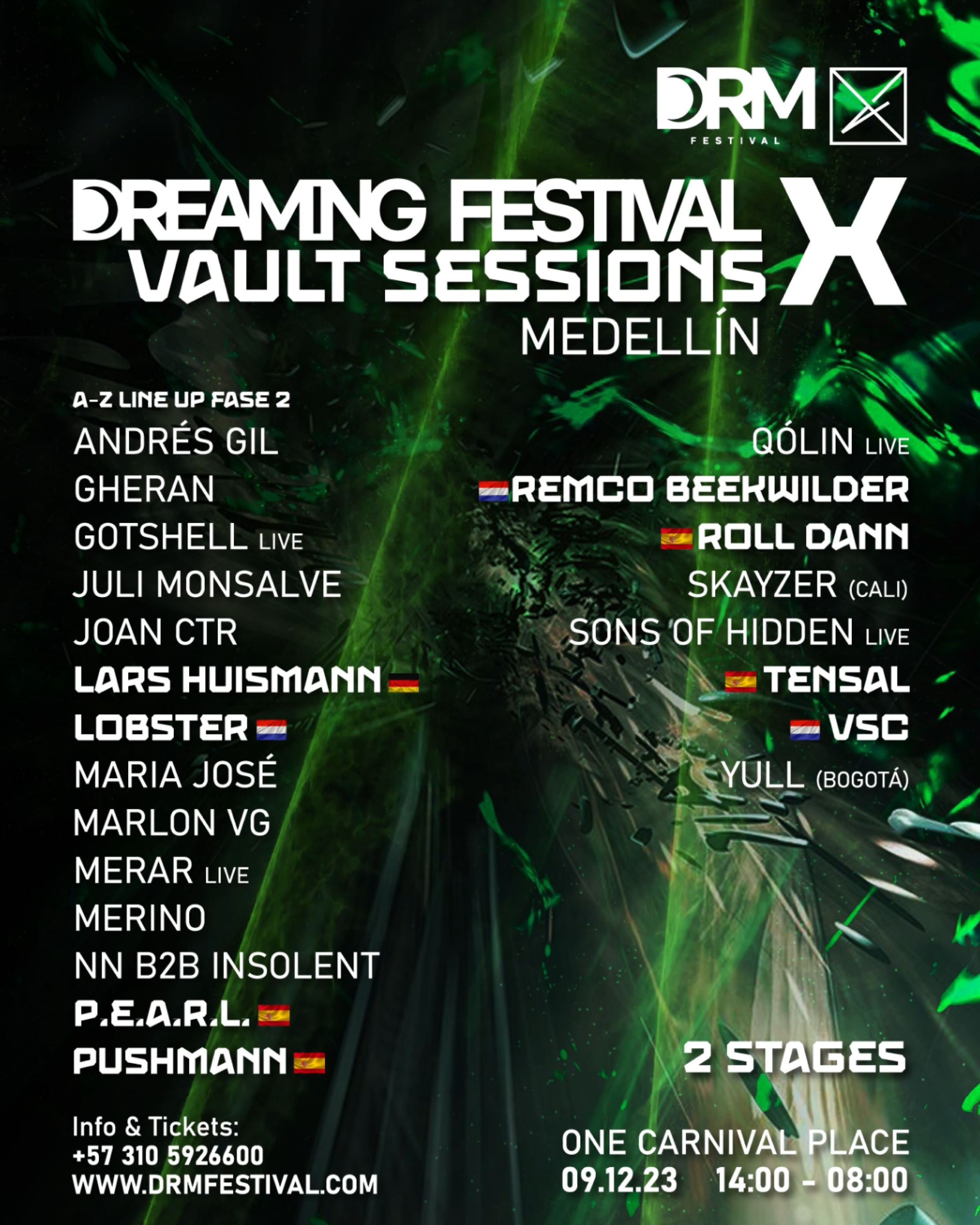 Dreaming Festival x Vault Sessions Medellín - フライヤー表