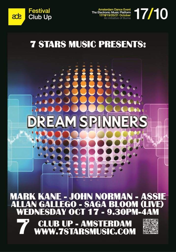 ADE - 7 Stars Music presents Dream Spinners - Página frontal