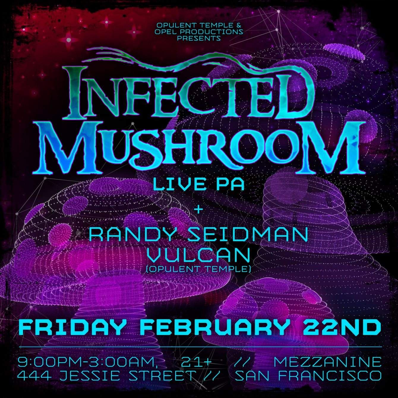 Opulent Temple & Opel Productions present Infected Mushroom (Live) - Sold Out - フライヤー裏