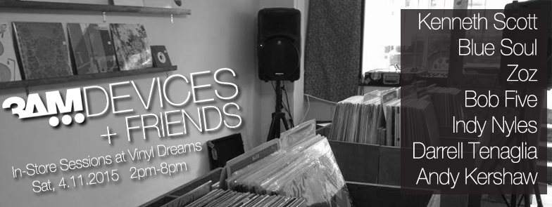 3AM Devices & Friends In-Store Sessions - フライヤー表