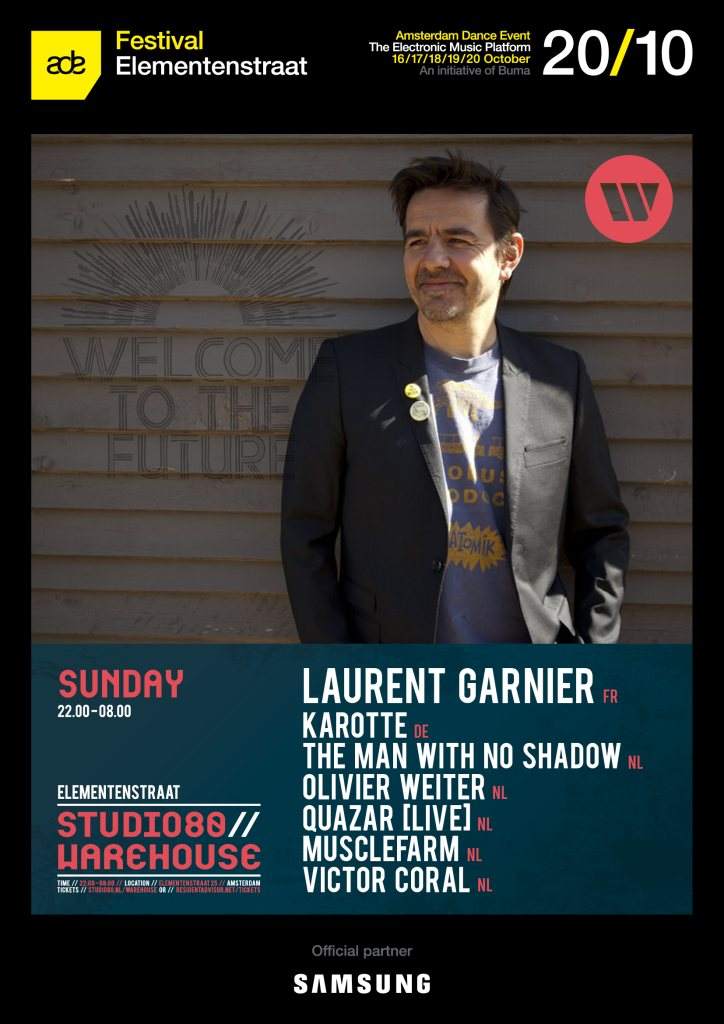 Welcome to the Future presents Laurent Garnier - Página frontal