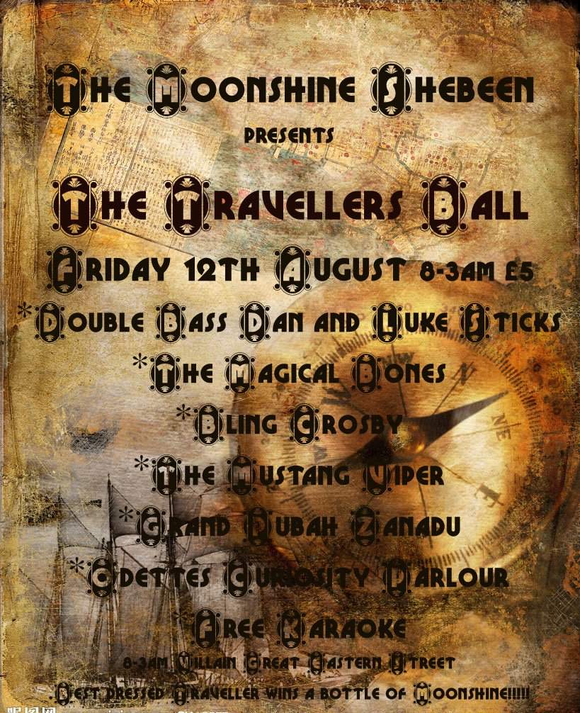 The Moonshine Shebeen presents The Travellers Ball - Página frontal