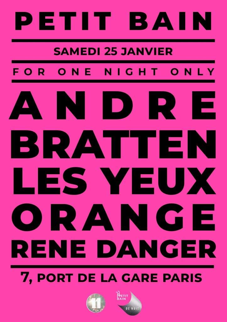 Andre Bratten, Les Yeux Orange, René Danger - Página frontal
