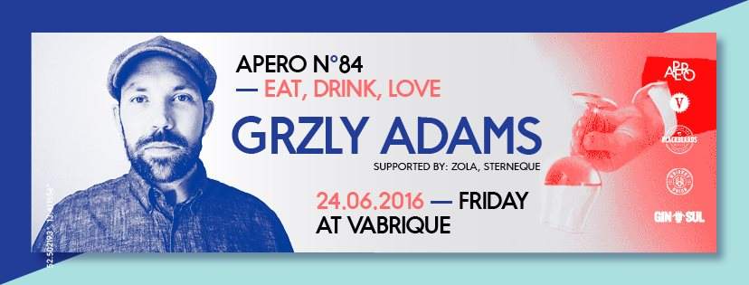 Apero N° 84 with Grzly Adams - フライヤー表