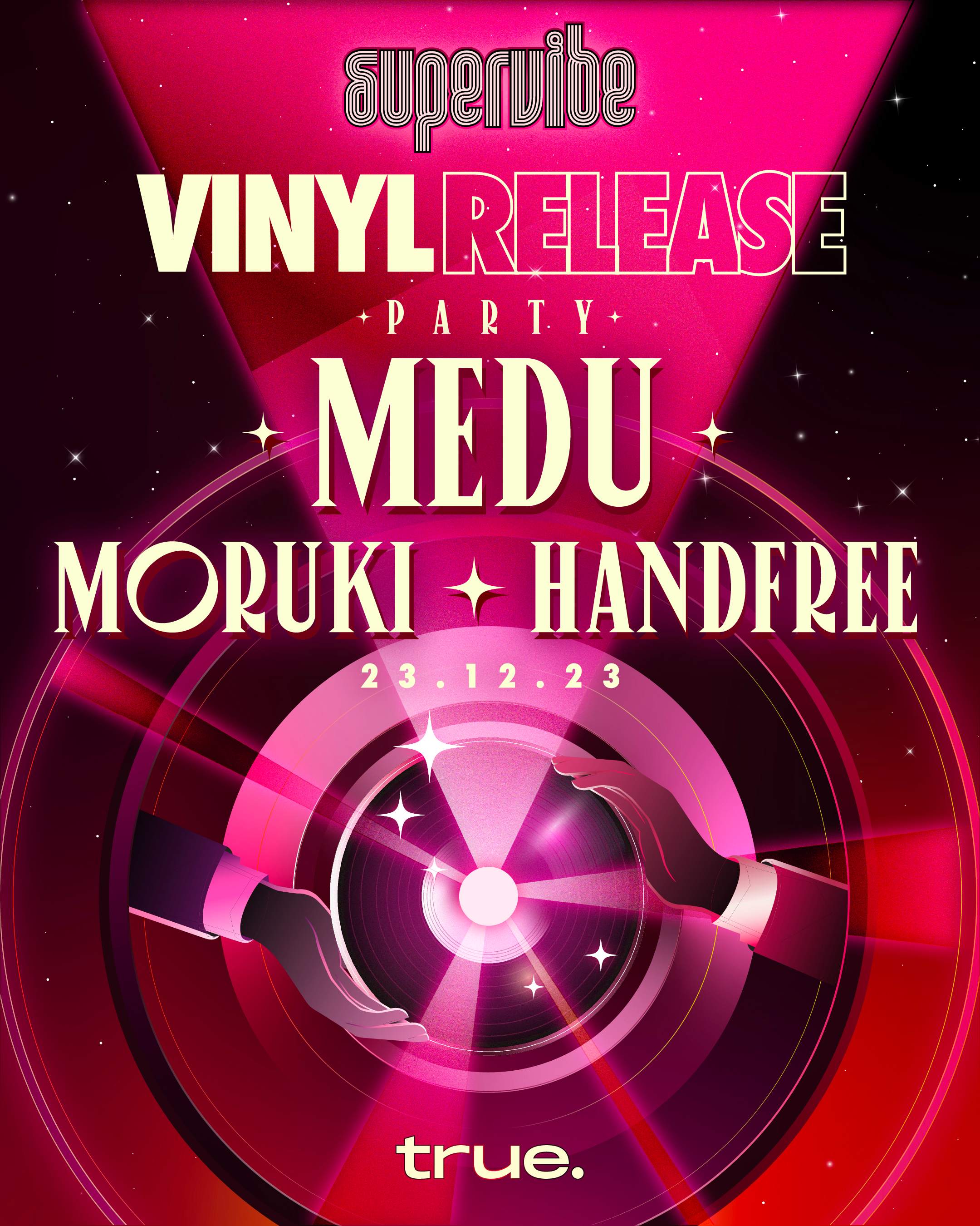 Supervibe Vinyl Release Party with Medu - フライヤー表