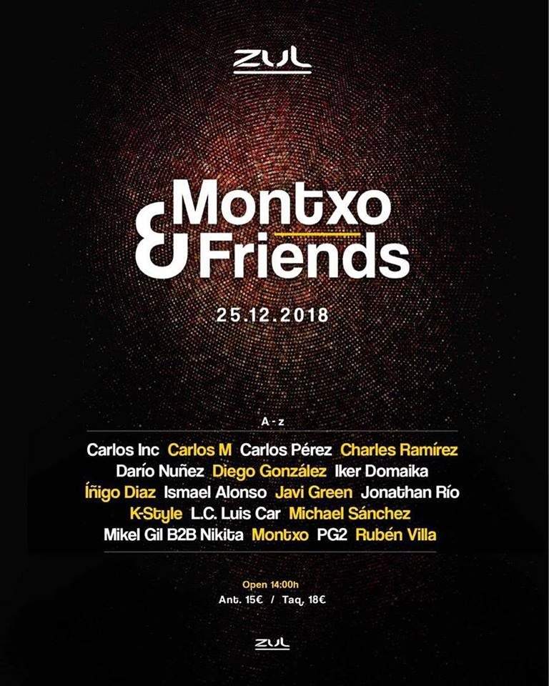 Montxo & Friends - フライヤー表