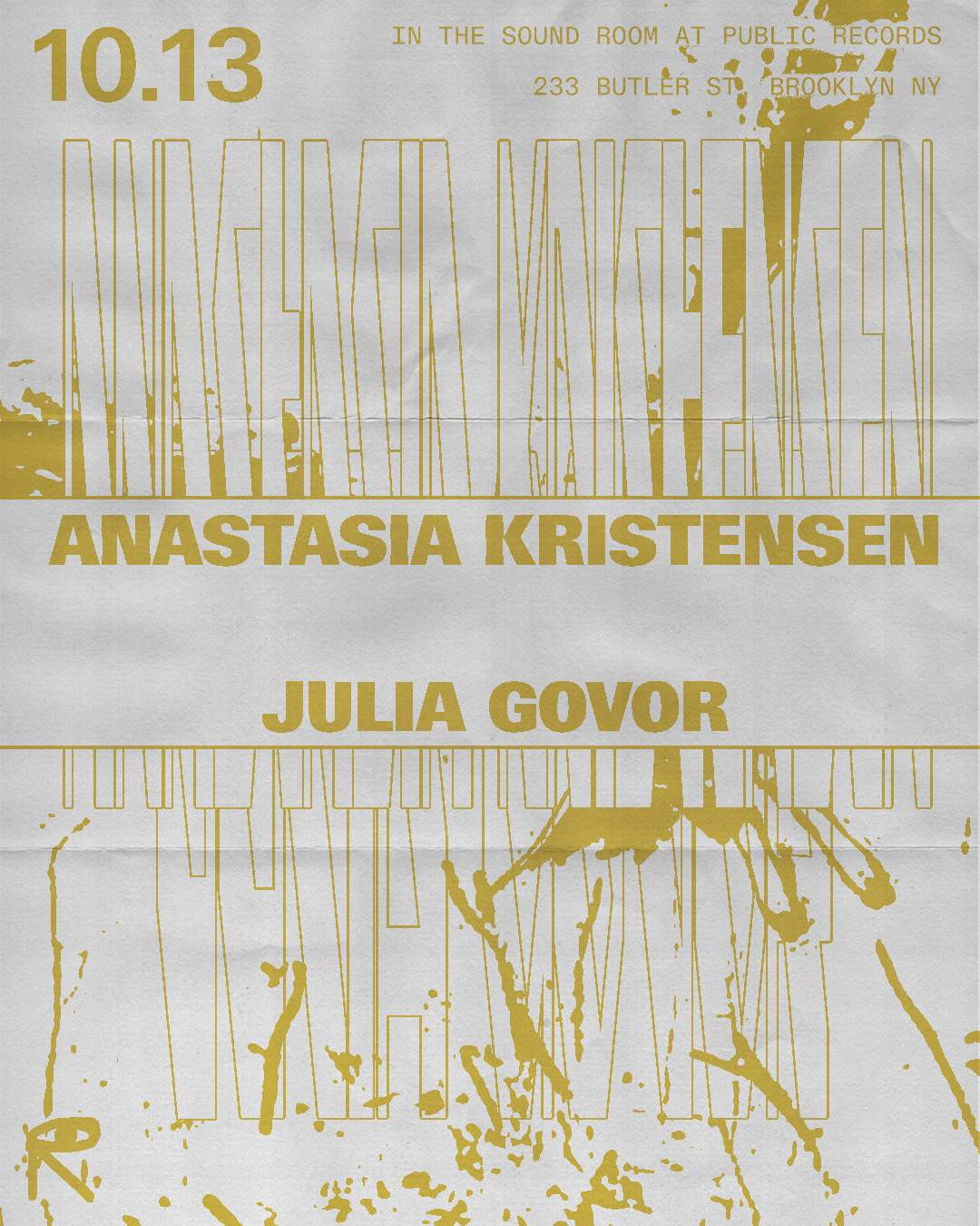 Anastasia Kristensen + Julia Govor - フライヤー表