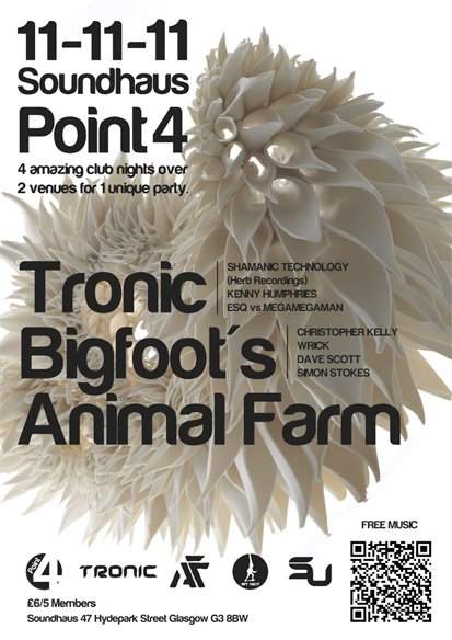 Point 4 feat Tronic, Bigfoot's Djs, Animal Farm - Página frontal