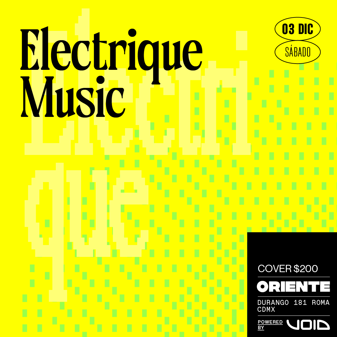 Electrique Music - フライヤー表