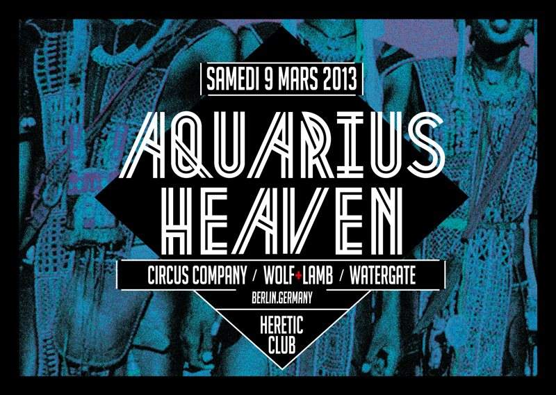 Downstairs The Party Begins with Aquarius Heaven, D.Fine, Jonzi & Baron - フライヤー表