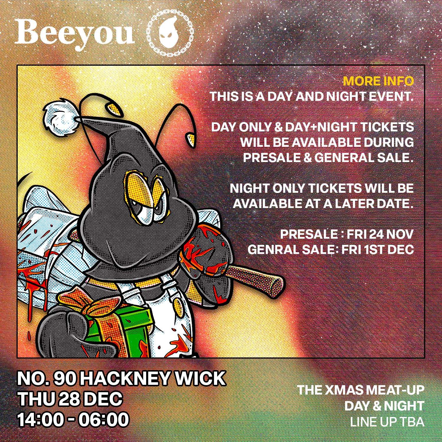 [Day] Beeyou x Dungeon Meat: The Xmas Meat-Up - Página trasera