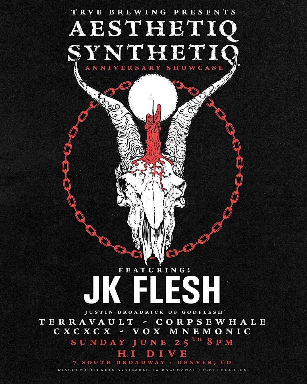 TRVE presents: JK Flesh - フライヤー表