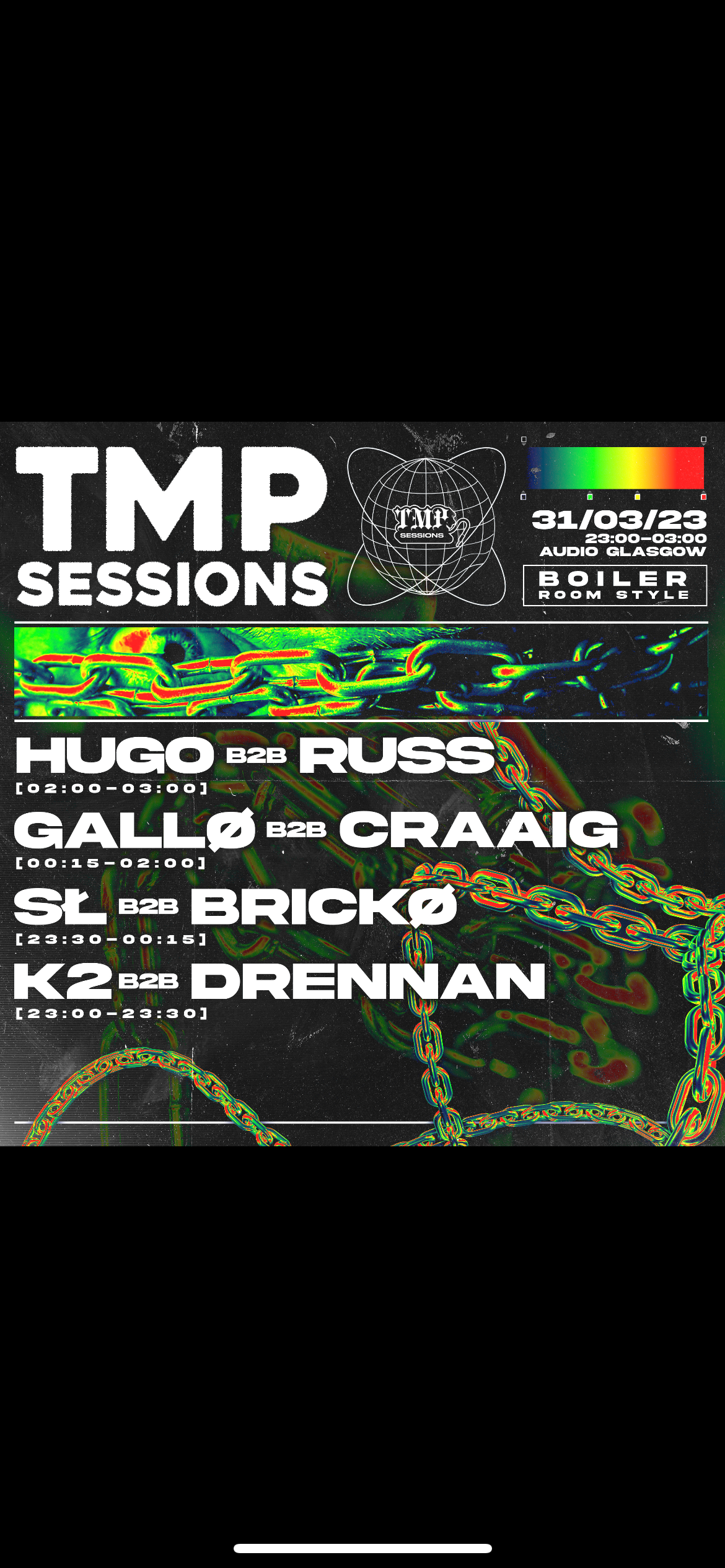 TMP Sessions presents: Hugo & Russ - フライヤー表