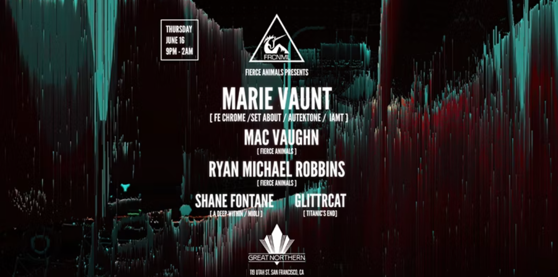 Fierce Animals presents: Marie Vaunt - Mac Vaughn - Ryan Michael Robbins - Shane Fontane - Página frontal