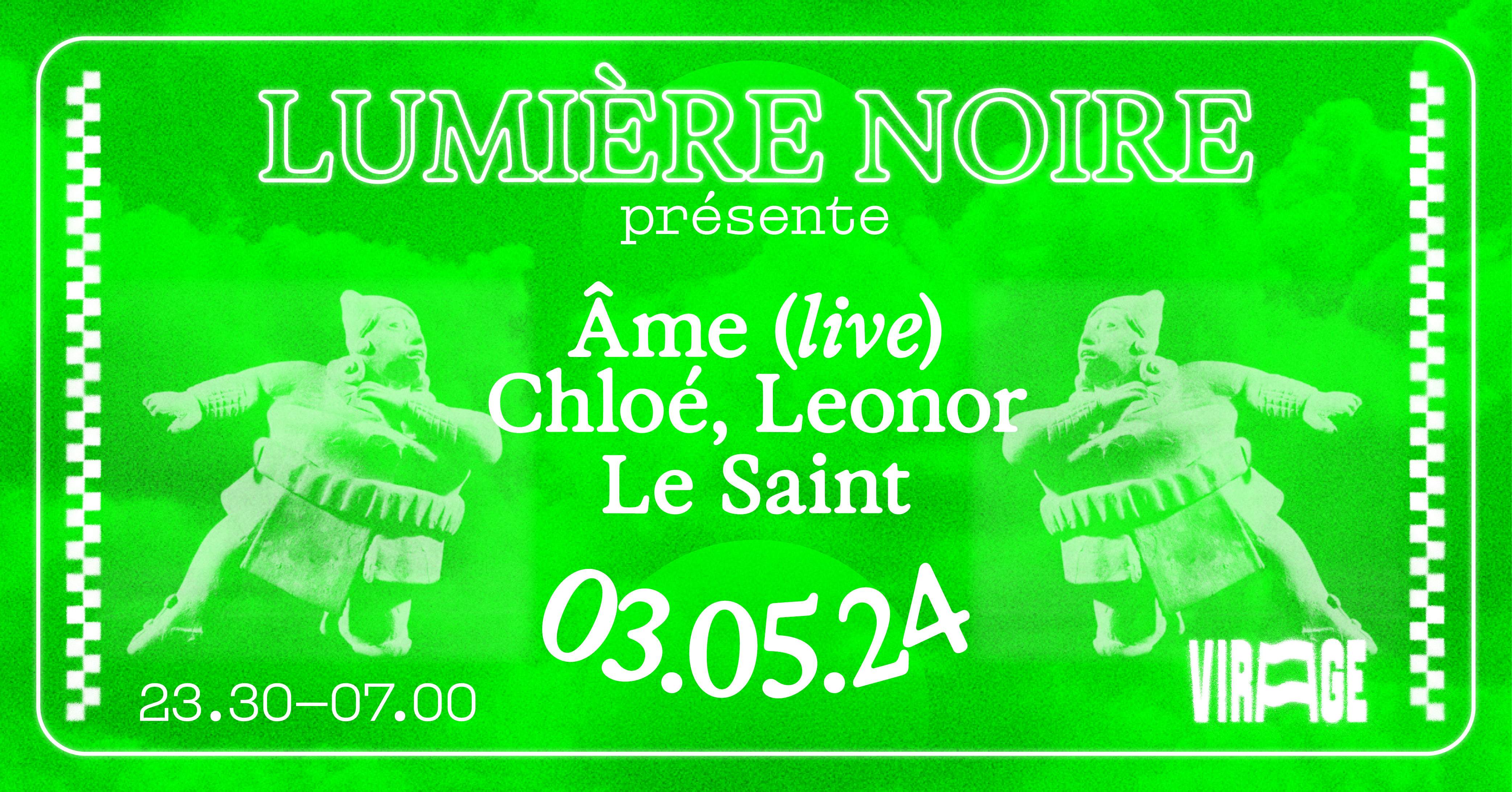 Lumière Noire: Âme, Chloé, Le Saint, Leonor - フライヤー表