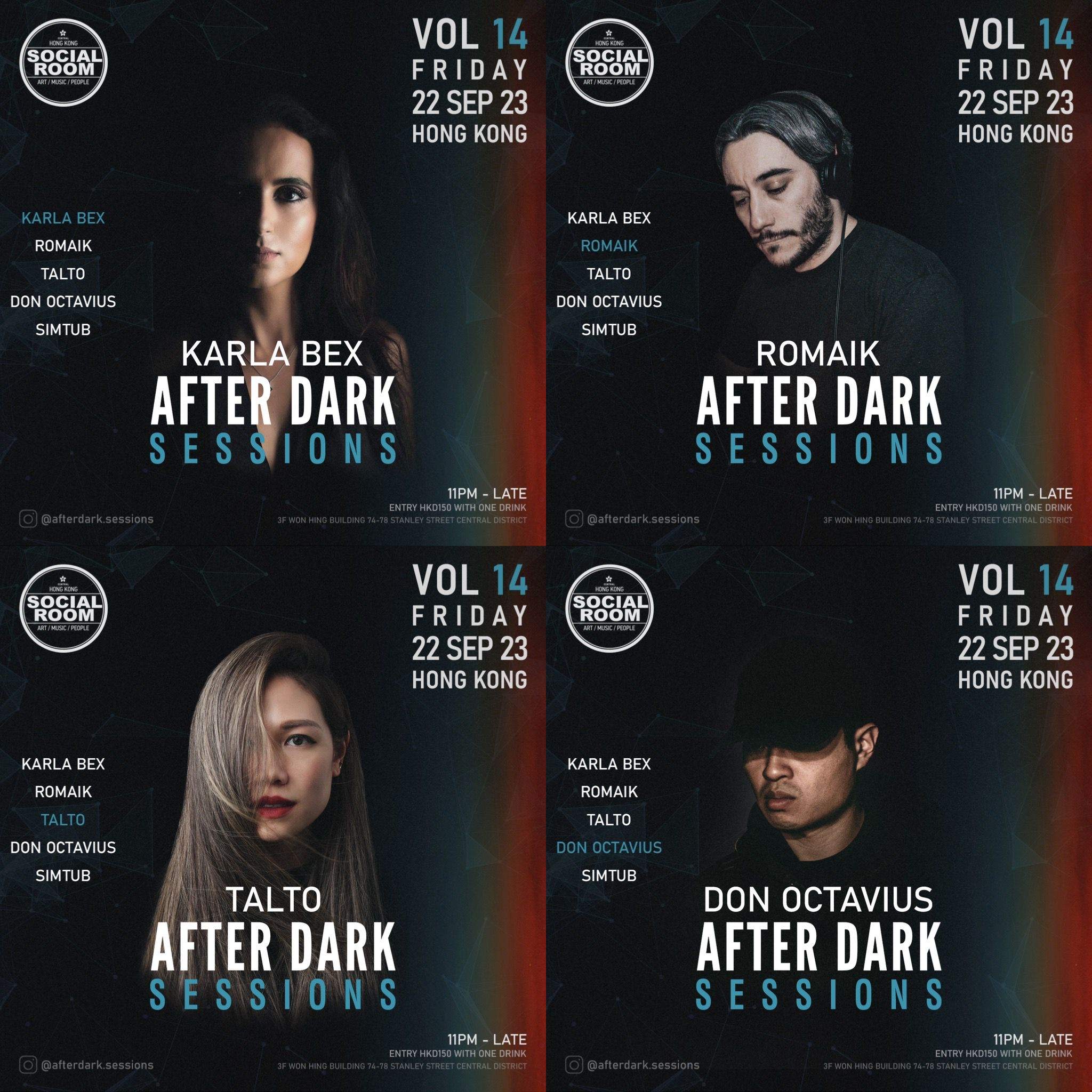 After Dark Sessions Vol.14 en Social Room, Hong Kong