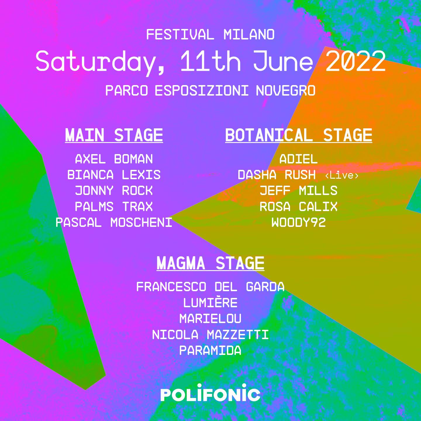 Polifonic FESTIVAL MILANO - DAY 2 - Página trasera