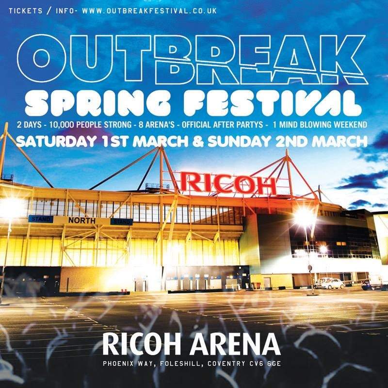 Outbreak Spring Festival at Ricoh Arena, Midlands