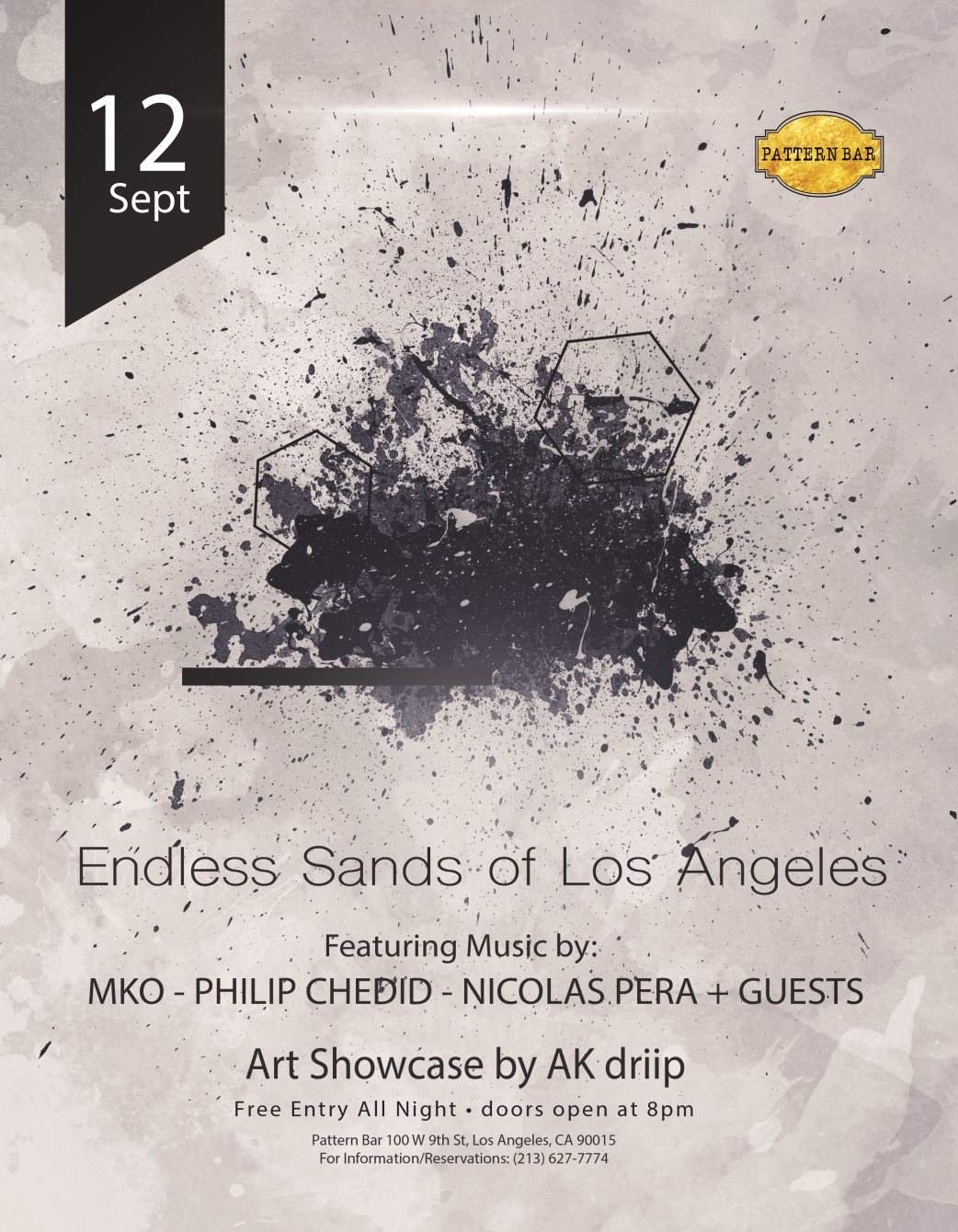 Endless Sands of Los Angeles with Philip Chedid, Nicholas Pera, MKO - Página frontal