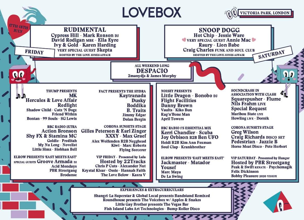 Lovebox 2015 - Friday - フライヤー表