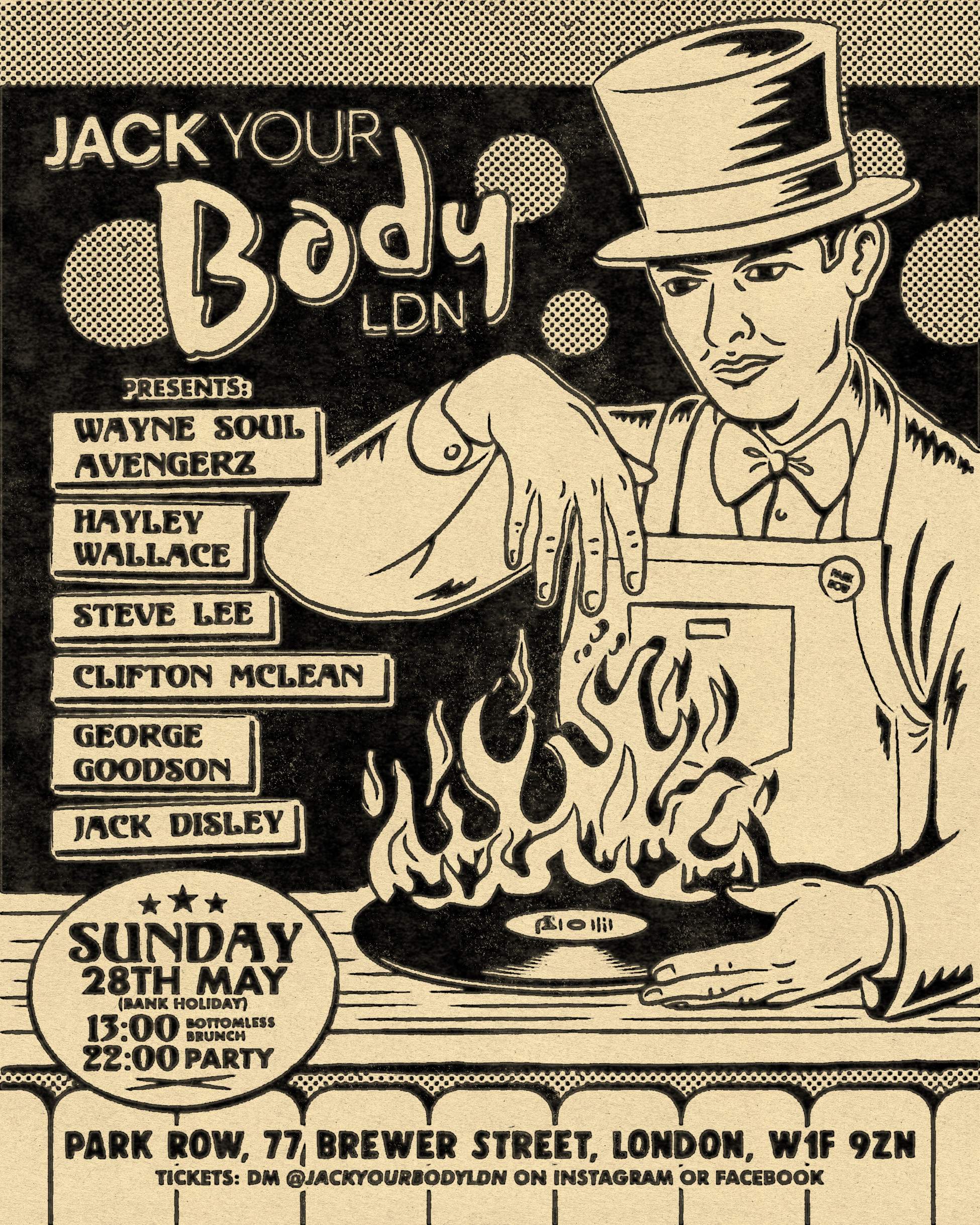 Jack Your Body LDN - Bank Holiday at Park Row - フライヤー表