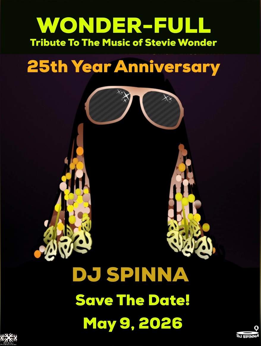 【激レア】DJ SPINNA.BOBBITO WONDER-FULLポスター ☆WONDER-FULL☆ Annual Tribute To The Music Of Stevie Wonder w/ DJ