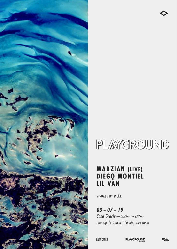 Playground with Marzian (Live) + Diego Montiel + Lil Vän - フライヤー裏
