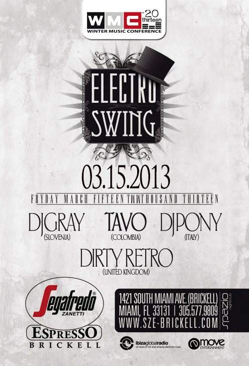 Electro Swing Official Party WMC 2013 - フライヤー表