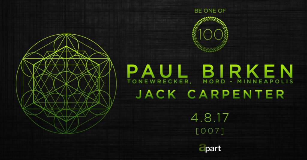 Apart presents 100 [007] - Paul Birken & Jack Carpenter - Página frontal