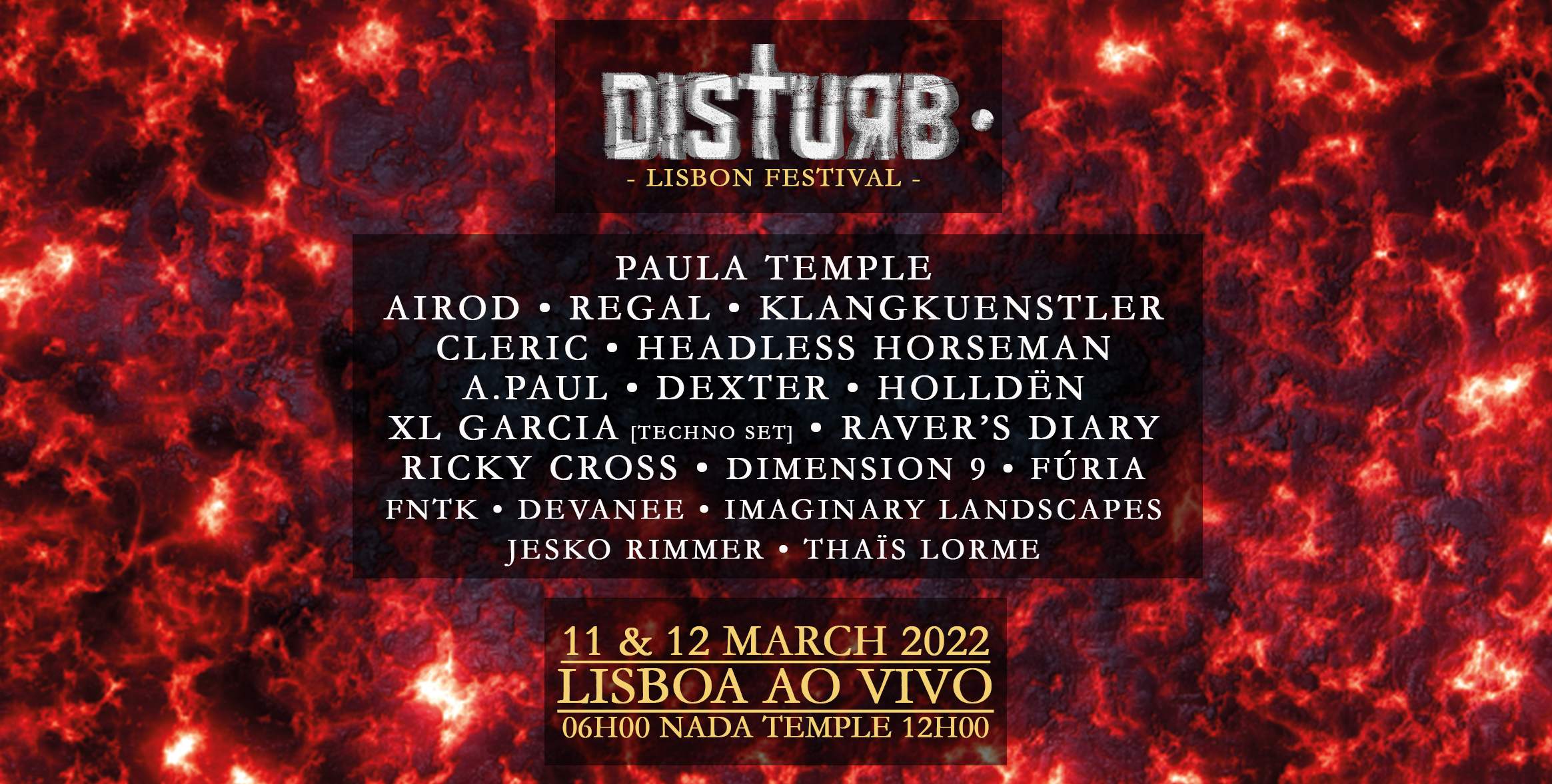 Disturb • Lisbon Techno Festival - Página frontal