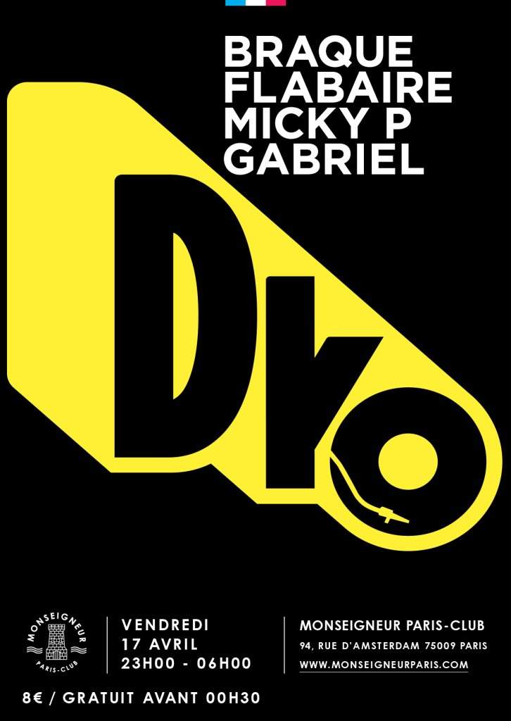 D.KO Label Night with Braque, Flabaire & Gabriel - Página frontal