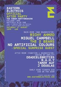 Eastern Electrics After Party with Richy Ahmed, Miguel Campbell, The 2 Bears - Página frontal