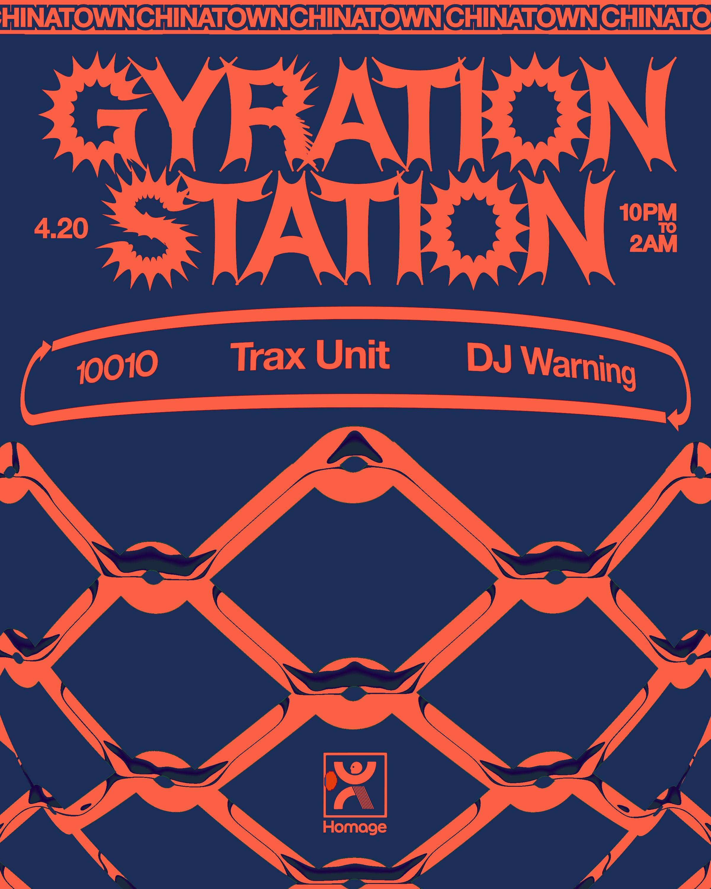Gyration Station feat. 1OO1O & Trax Unit, Dj Warning - Página frontal