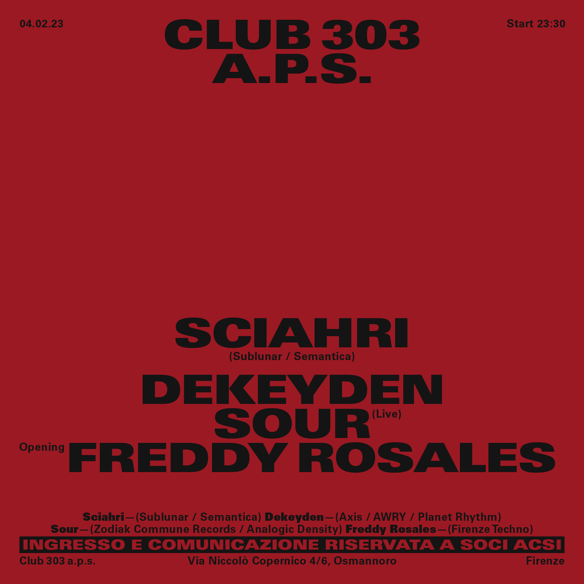 Club303 // Sciahri - Página trasera