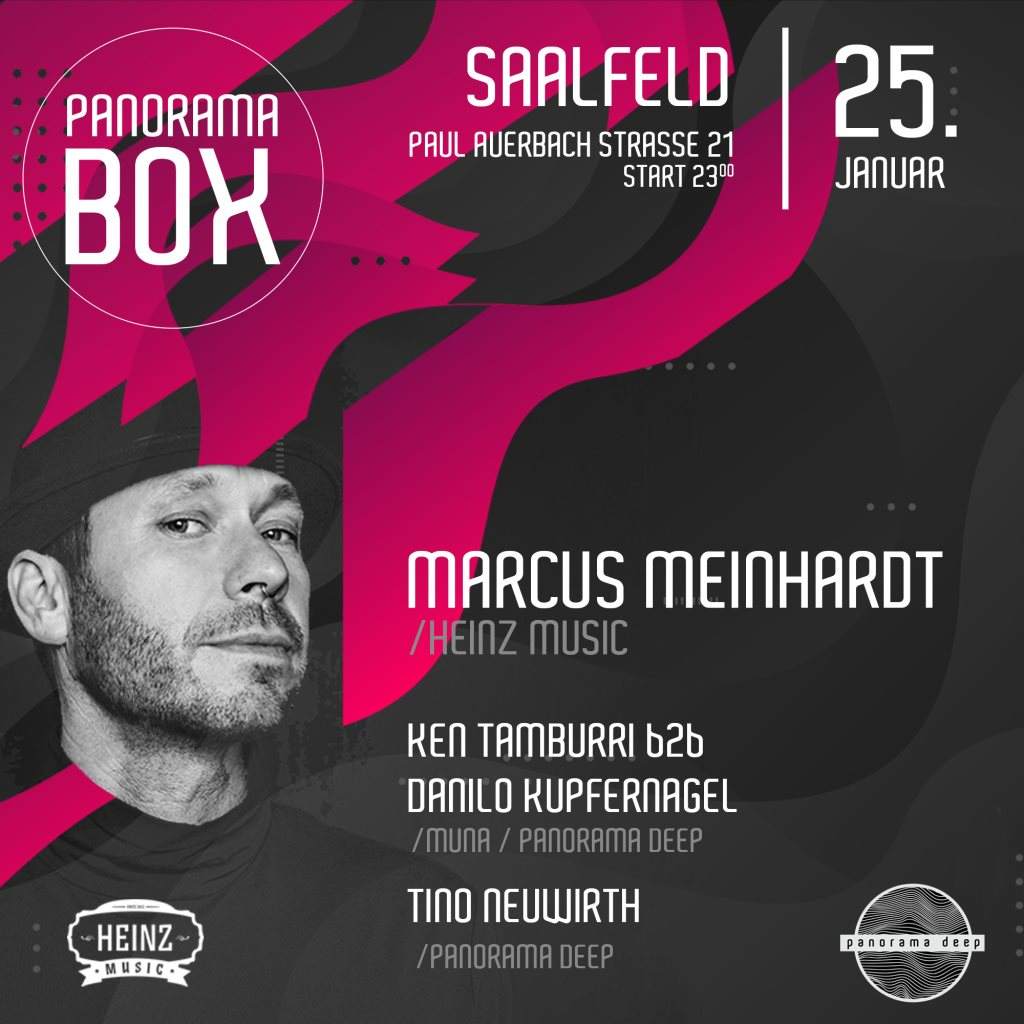 Panorama Box mit Marcus Meinhardt (Heinz Music / Berlin) - フライヤー表