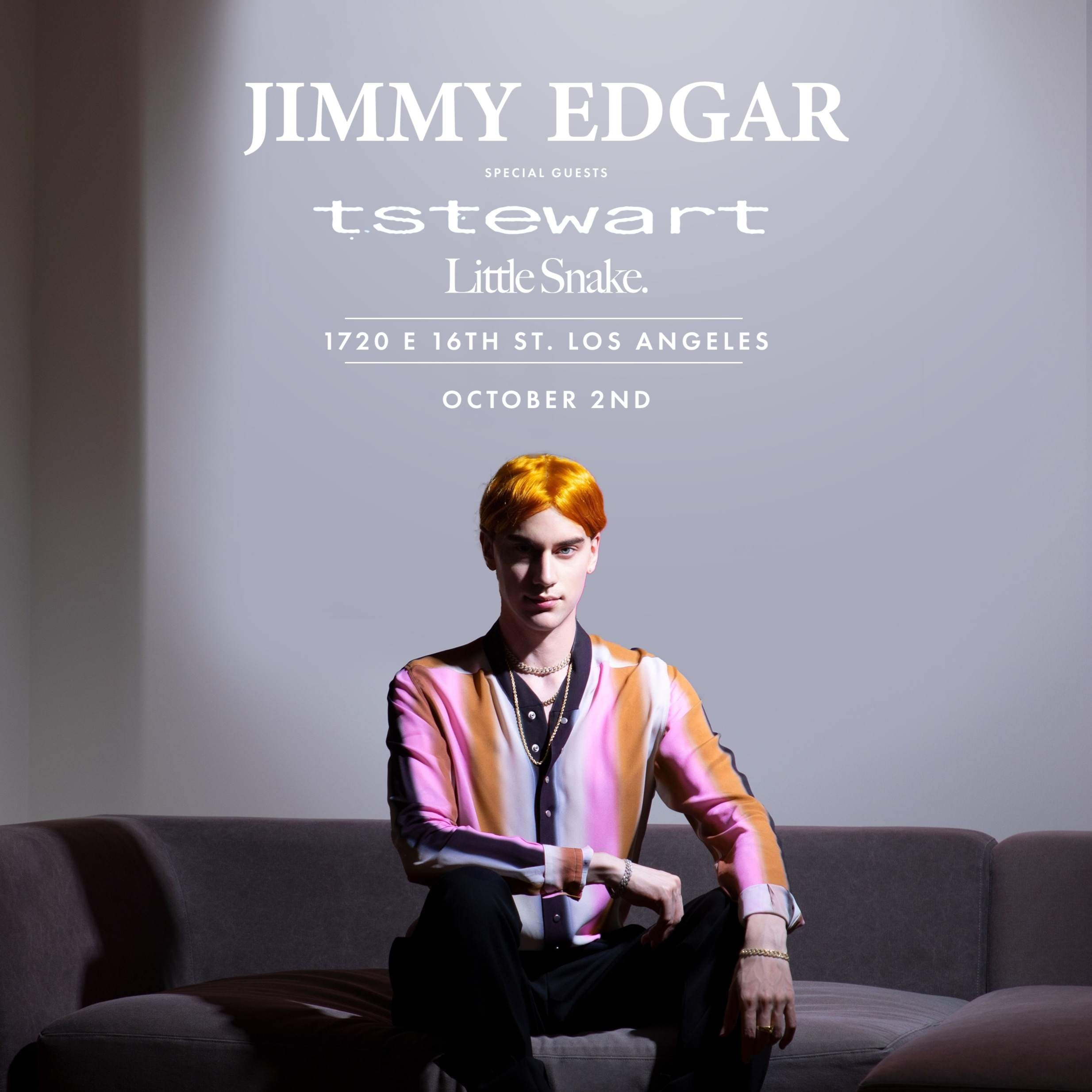 Jimmy Edgar - LIVE exclusive performance with dancer - フライヤー表