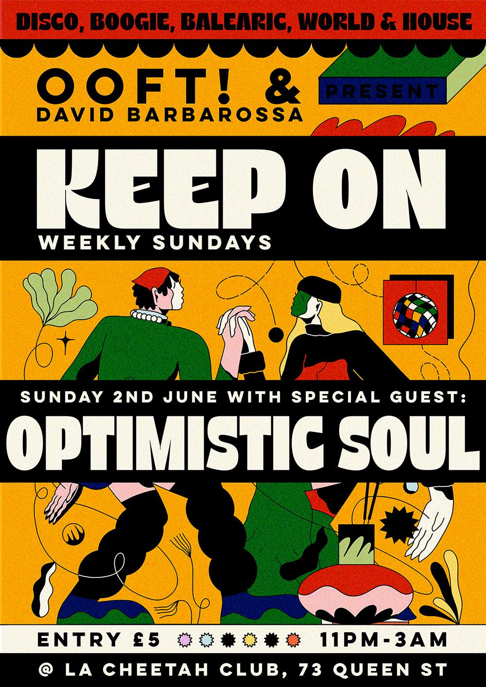 KEEP ON with guest Optimistic Soul - フライヤー表