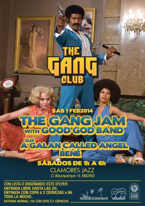 The Gang Club - Black Music - Bené & A Galan Called Angel - フライヤー表