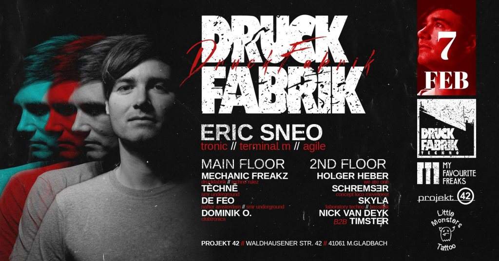 Druckfabrik with Eric Sneo - フライヤー表