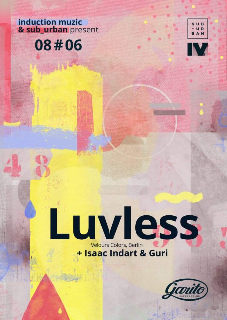 Induction Muzic & Sub_urban: Luvless Isaac Indart & Guri - フライヤー裏