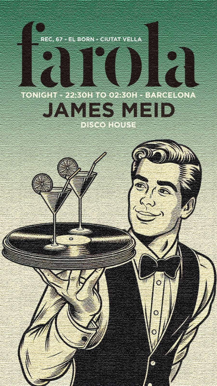 [FREE] DISCO HOUSE - James Meid - フライヤー表