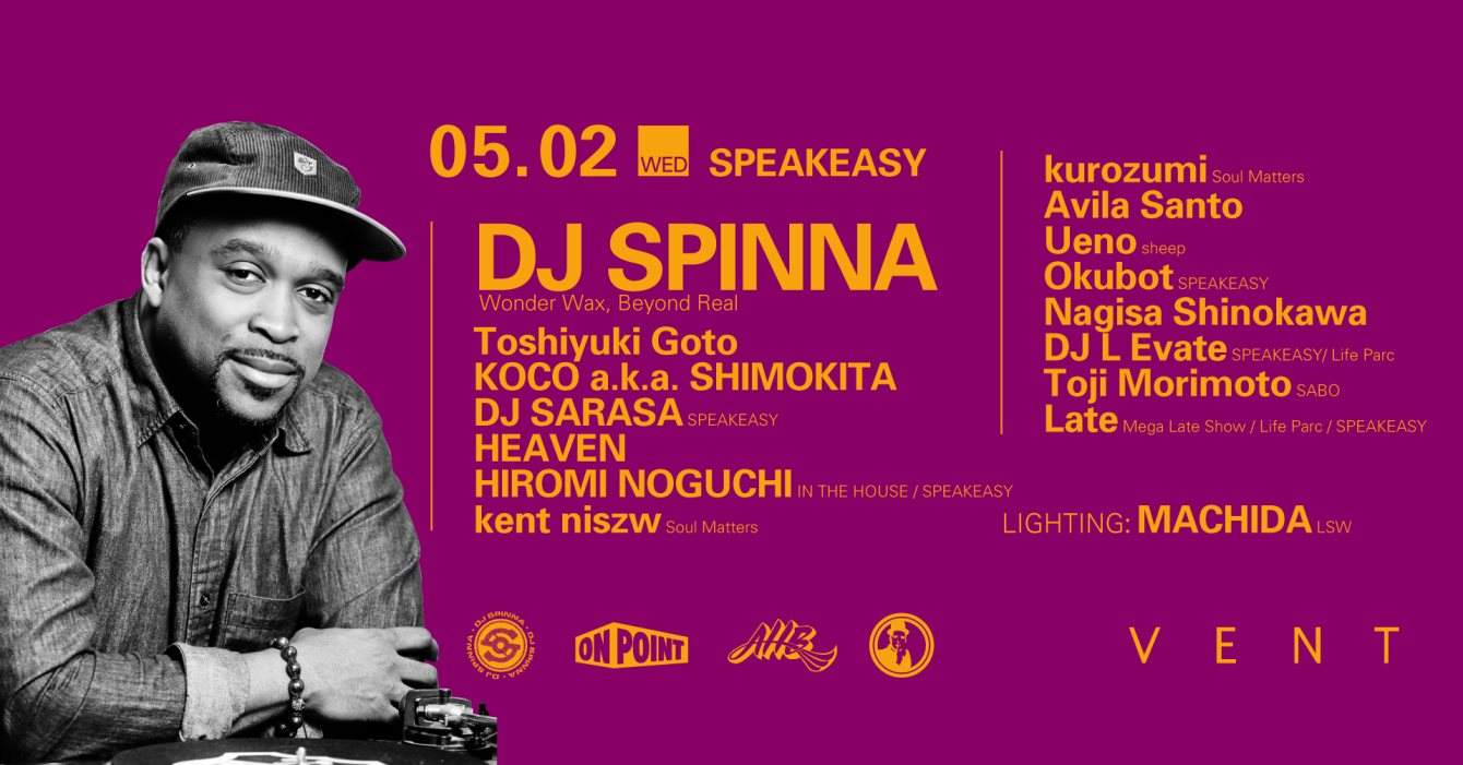 DJ Spinna at Speakeasy - フライヤー表