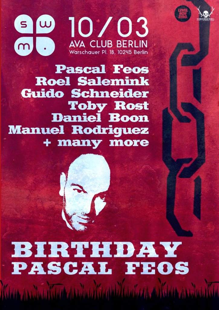 Pascal Feos Birthday with Roel Salemink, Guido Schneider, Toby Rost, Daniel Boon - Página frontal