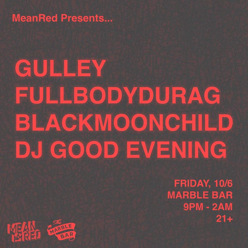 GULLEY, Fullbodydurag, Blackmoonchild, DJ Good Evening - Página frontal