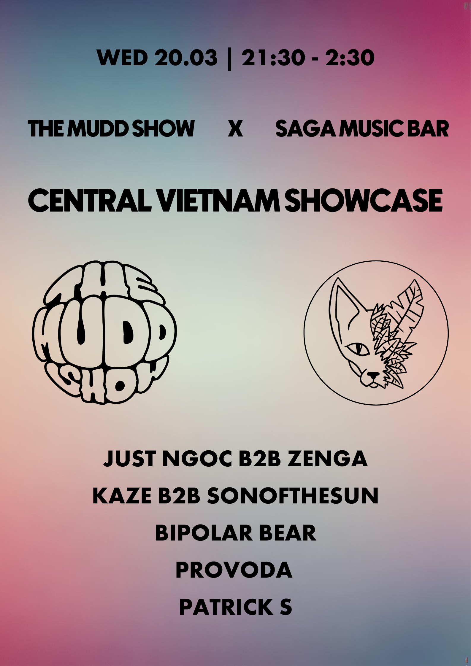 THE MUDD SHOW x SAGA - Central Vietnam Showcase - フライヤー表