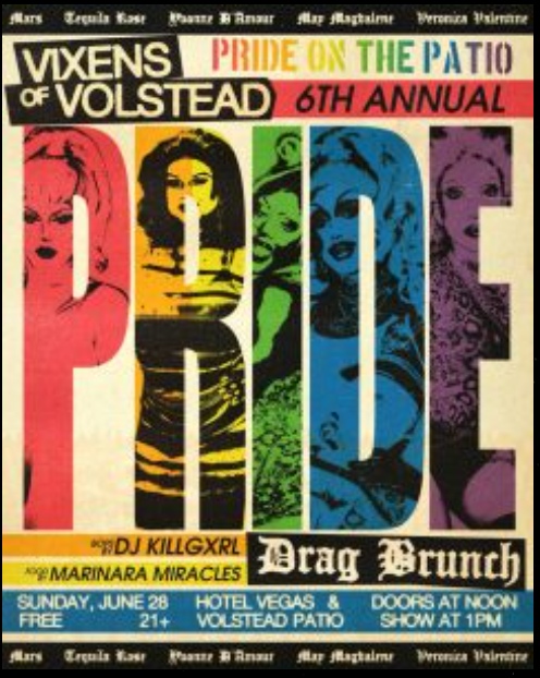 Vixens Of Volstead 6th Annual PRIDE Brunch at The Volstead Lounge, Austin